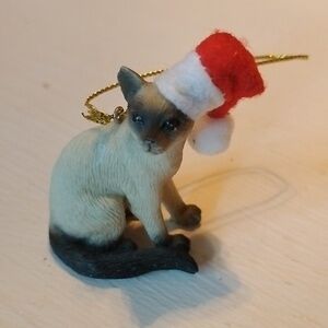Siamese cat ornament